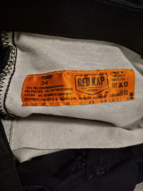 Men's Black Cargo Work Pants with Utility Pockets - Picture 4 of 4